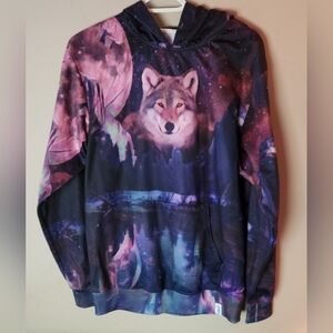 OurForest Wolf Galaxy Hoodie